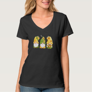 Sonnenblumen Gnome Garten Beschäftigte Bienen Sei T-Shirt