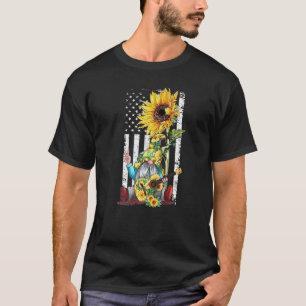 Sonnenblumen Gnome Gitarre Hippie Gnomes mit T-Shirt