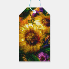 "Sonnenblumen Gold" Geschenkanhänger