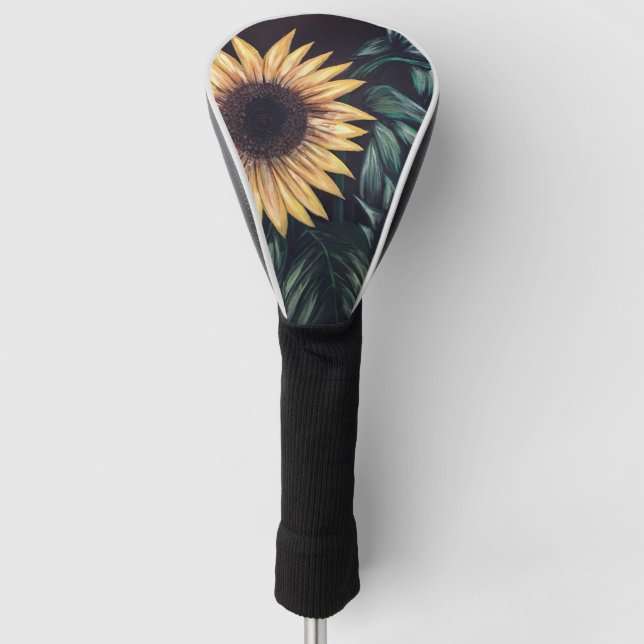 Sonnenblumen Golf Headcover (Vorderseite)