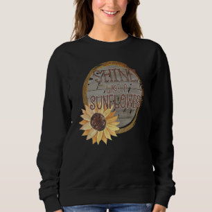 Sonnenblumen Grafischer Sommer Niedlich Lässig 5 Sweatshirt