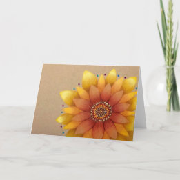 Sonnenblumen-Grußkarte Karte