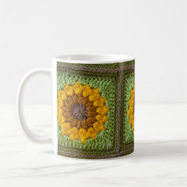 Sonnenblumen-Häkel-Tasse Kaffeetasse