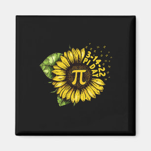 Sonnenblumen Happy Pi Day Shirt Mathematische Math Magnet