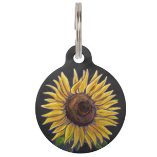Sonnenblumen Haustiermarke