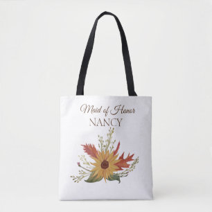 Sonnenblumen-Herbst-Brautjungfer-Tasche