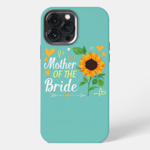 Sonnenblumen-Herz-Mutter der Braut Ehemann Ehefrau iPhone 13 Pro Max Hülle