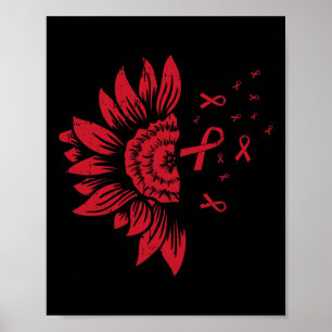Sonnenblumen HIV Aids Gehirnaneurysma Stroke Coole Poster