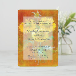 Sonnenblumen Hochzeit Einladung