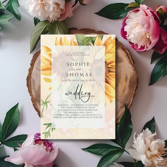 Sonnenblumen Hochzeit Einladung (Von Creator hochgeladen)