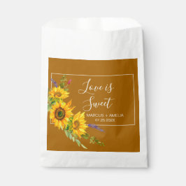 Sonnenblumen-Hochzeit im Herbst Geschenktütchen