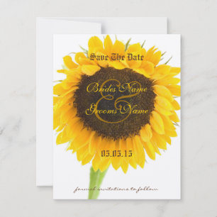 Sonnenblumen Hochzeit Save the Dates Date