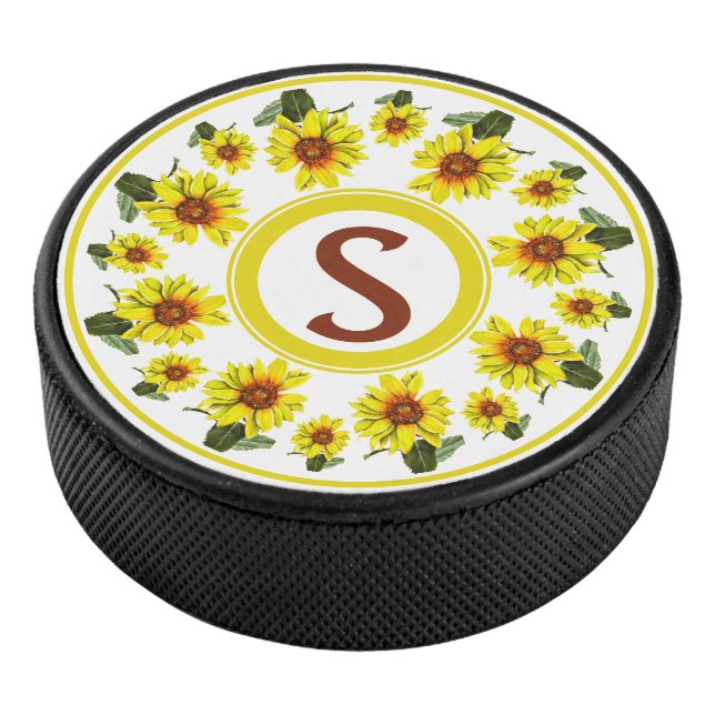 Sonnenblumen Hockey Puck (3/4)