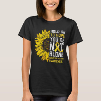 Sonnenblumen Hoffnung Suizidprävention Gelb T-Shirt