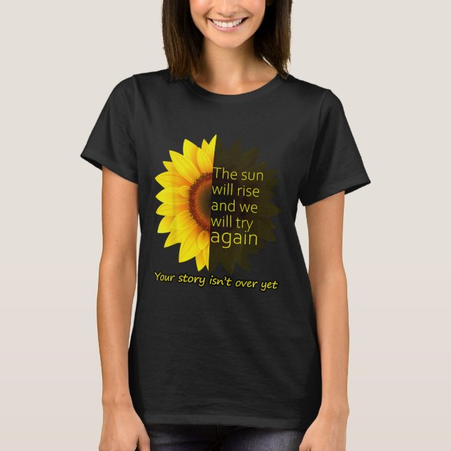 Sonnenblumen Hoffnung  T-Shirt (Vorderseite)