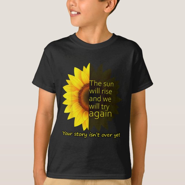 Sonnenblumen Hoffnung  T-Shirt (Vorderseite)