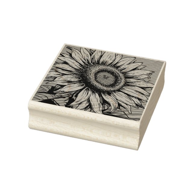 SONNENBLUMEN HOLZ STEMPEL (Stempel)