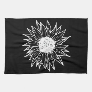 Sonnenblumen Hübsche Blume mehrfarbige Wildblume Geschirrtuch