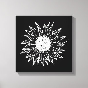 Sonnenblumen Hübsche Blume mehrfarbige Wildblume Leinwanddruck