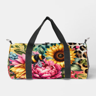 Sonnenblumen, Hummeln Duffle Bag