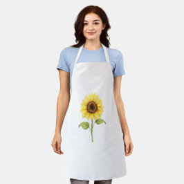 Sonnenblumen-Illustration — Helle botanische Kunst Schürze