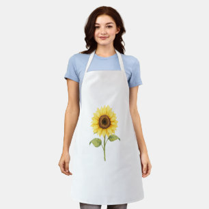 Sonnenblumen-Illustration — Helle botanische Kunst Schürze