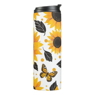 Sonnenblumen-Illustration Thermosbecher