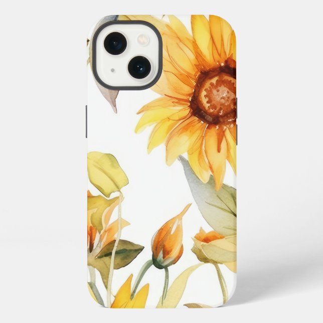 Sonnenblumen im Blut iPhone Hülle (Rückseite)