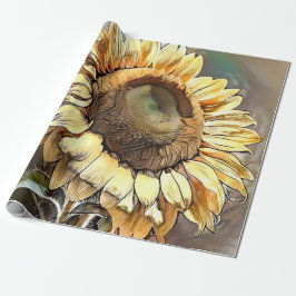 Sonnenblumen im Märchen Kunst, Dichtung und Musik Geschenkpapier