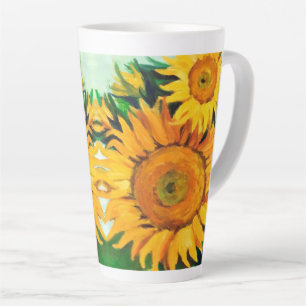 Sonnenblumen im Sommer Milchtasse