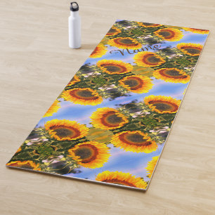 Sonnenblumen im Sonnenschein Abstrakte Kunst Perso Yogamatte