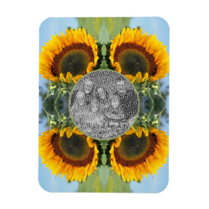 Sonnenblumen im Sonnenschein kreieren Ihr eigenes  Magnet
