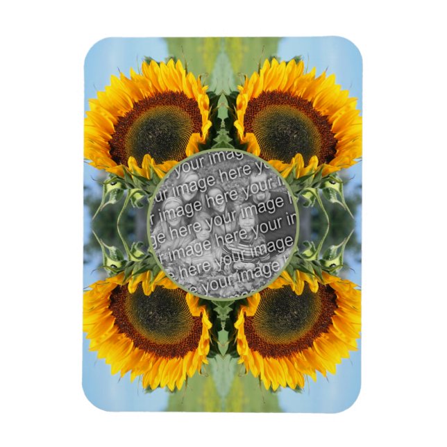 Sonnenblumen im Sonnenschein kreieren Ihr eigenes  Magnet (Vertikal)