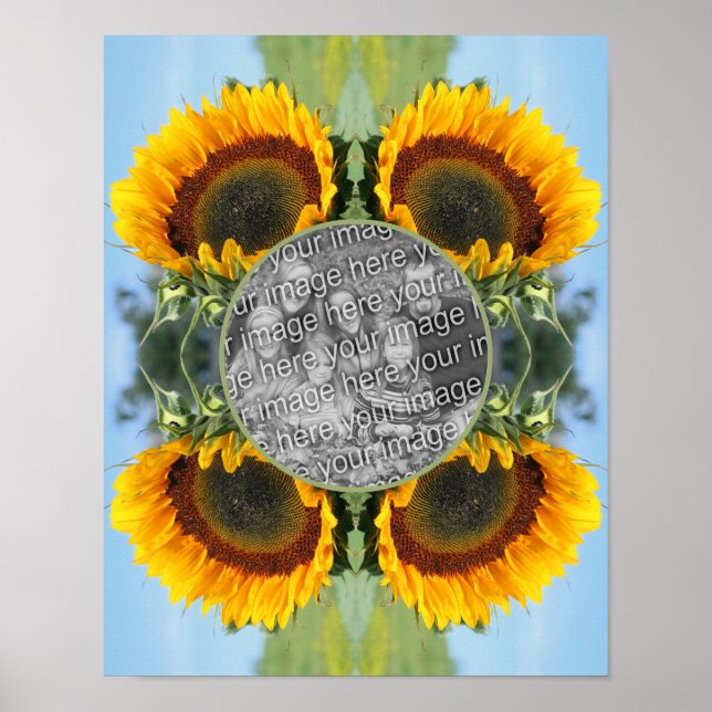 Sonnenblumen im Sonnenschein kreieren Ihr eigenes  Poster (Vorne)