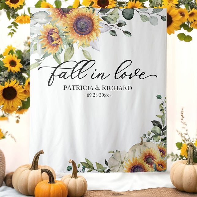 Sonnenblumen in der Liebe im Hintergrund Wandteppich (Von Creator hochgeladen)