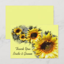 Sonnenblumen in einer Reihe Hochzeitswohnung Viele
