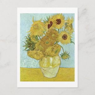 Sonnenblumen in einer Vase (F456) Van Gogh Fine Ar Postkarte