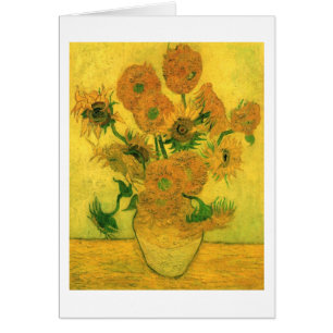 Sonnenblumen in einer Vase (F457) Van Gogh Fine Ar
