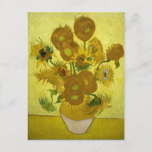 Sonnenblumen in einer Vase (F458) Van Gogh Fine Ar Postkarte