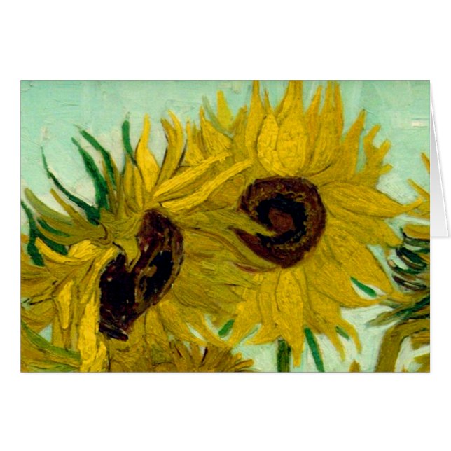 Sonnenblumen in einer Vase Van Gogh Fine Art (Vorderseite (Horizontal))