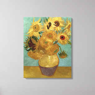 Sonnenblumen in einer Vase Van Gogh Fine Art Leinwanddruck