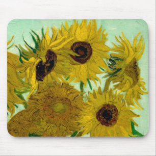 Sonnenblumen in einer Vase Van Gogh Fine Art Mousepad