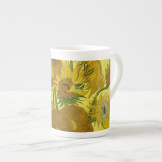Sonnenblumen in einer Vase Van Gogh Fine Art Prozellantasse
