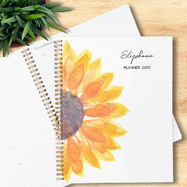 Sonnenblumen-Individuelle Name 2025 Planer
