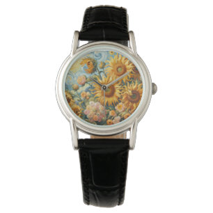 Sonnenblumen Inspiration Armbanduhr