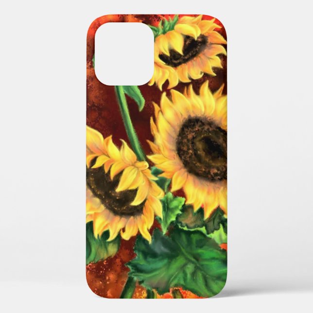 Sonnenblumen iPhone Case (Rückseite)