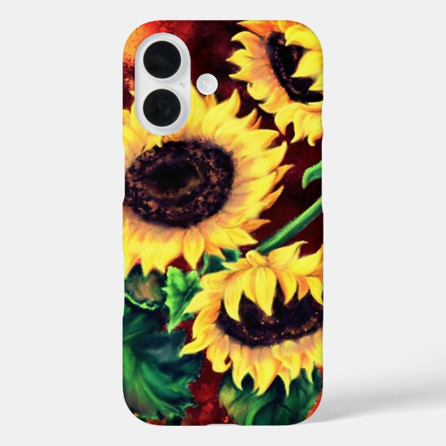 Sonnenblumen iPhone Case (Rückseite)