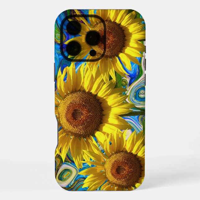 Sonnenblumen iPhone Hülle (Rückseite)