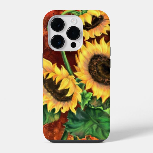 Sonnenblumen iPhone-Hülle iPhone Hülle (Rückseite)