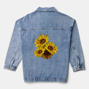 Sonnenblumen  jeansjacke